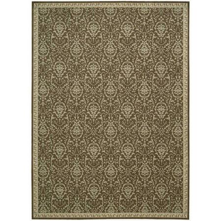NOURISON Riviera Area Rug Collection Chocolate 5 Ft 3 In. X 7 Ft 5 In. Rectangle 99446419972